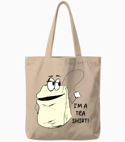 Funny T-Shirt Shirt Funny Picture Tote Bags - Natural