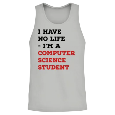 Computer Science Student Unisex Tank Top - Ash