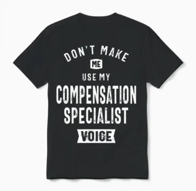 Compensation Specialist Job Occupation Unisex T-Shirt - Black