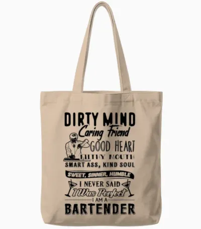 I Am a Bartender Tote Bags - Natural