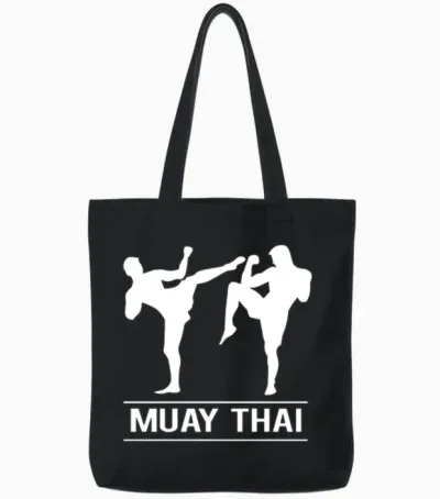 Muay Thai Tote Bags - Black