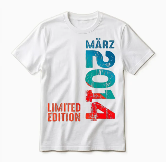 Legendär Seit März 2014 Geburtstag Limited Edition 2014 Unisex T-Shirt in White