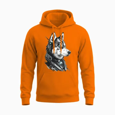 Dog Unisex Hoodie - Safety Orange