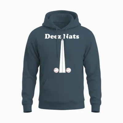 Washington Nationals Deez Nats Blue Unisex Hoodie - Dark Heather