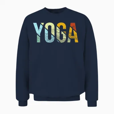 Yoga Retro Unisex Sweatshirt - Navy