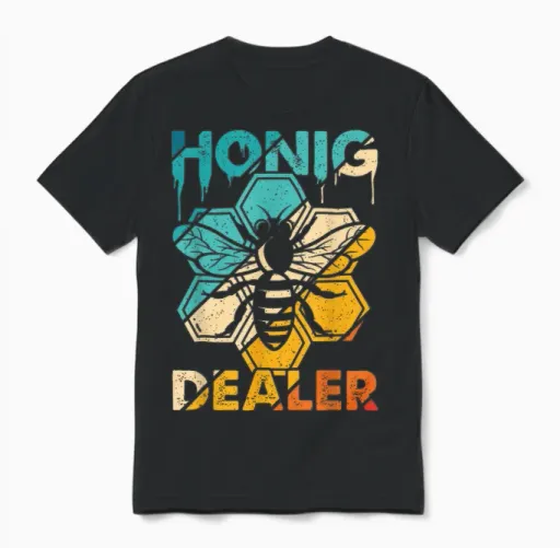 Imker Honig Dealer Bienen Bienenzüchter Imkerei Geschenk Unisex T-Shirt in Black