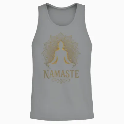 Namaste - Yoga Meditation Peace Buddha Namaste Unisex Tank Top - Sport Grey