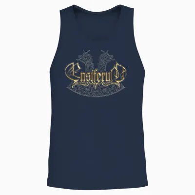 Ensiferum-Drachen Unisex Tank Top - Navy