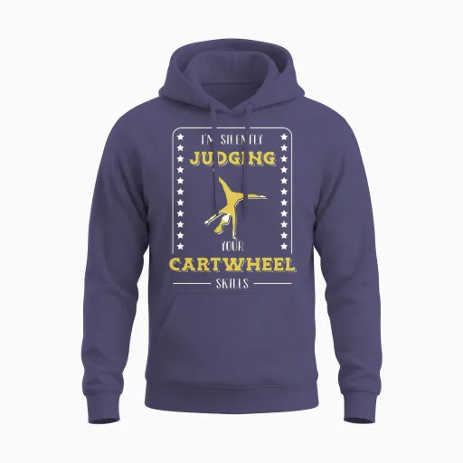 Cartwheel Gymnastics Unisex Hoodie in Heather Sport Dark Navy