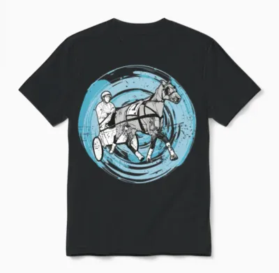 Trotting Horse Sulky Horses Trotting-Race Unisex T-Shirt - Black