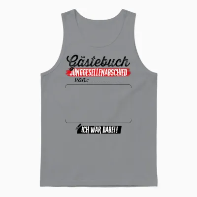 Junggesellenabschied Männer T-Shirt Bräutigam Poltern Jga Unisex Tank Top - Sport Grey