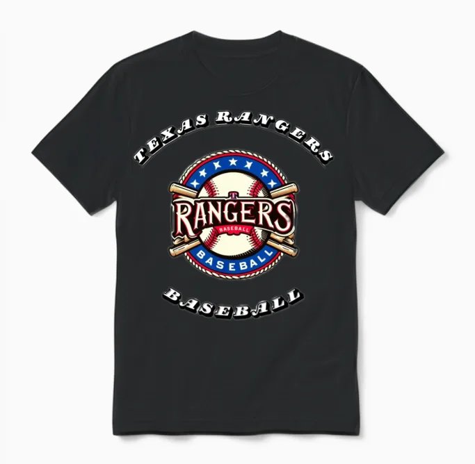 Texas-Rangers Baseball - & Softball Unisex T-Shirt in Black