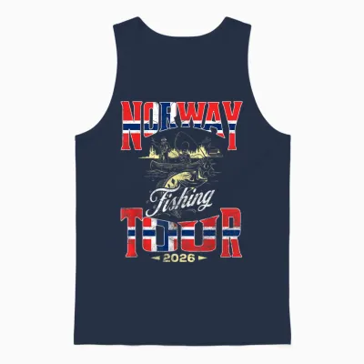 Norway Fishing Tour 2026 Angel Tour in Norwegen Unisex Tank Top - Navy