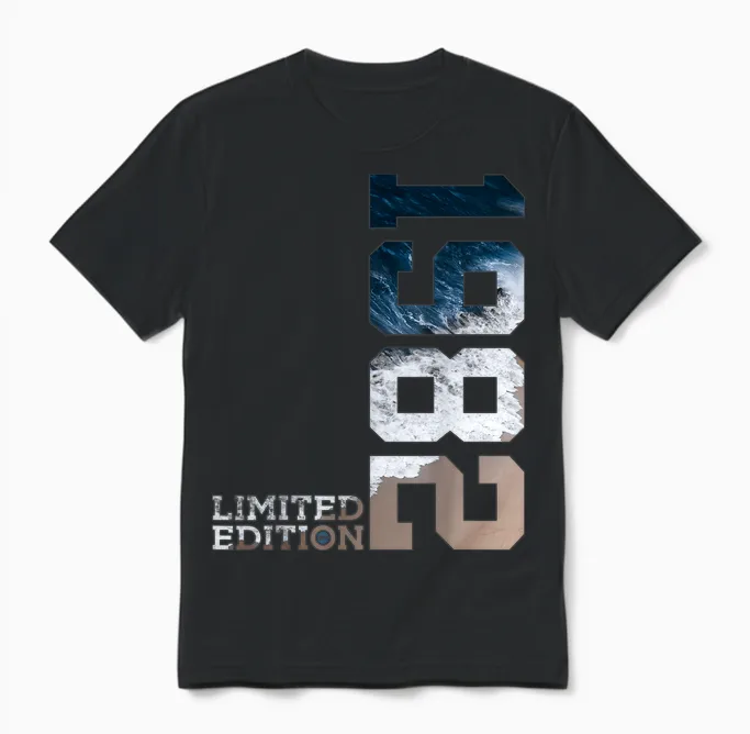 44 Jahre 44. Geburtstag Limited Edition 1982 Unisex T-Shirt in Black