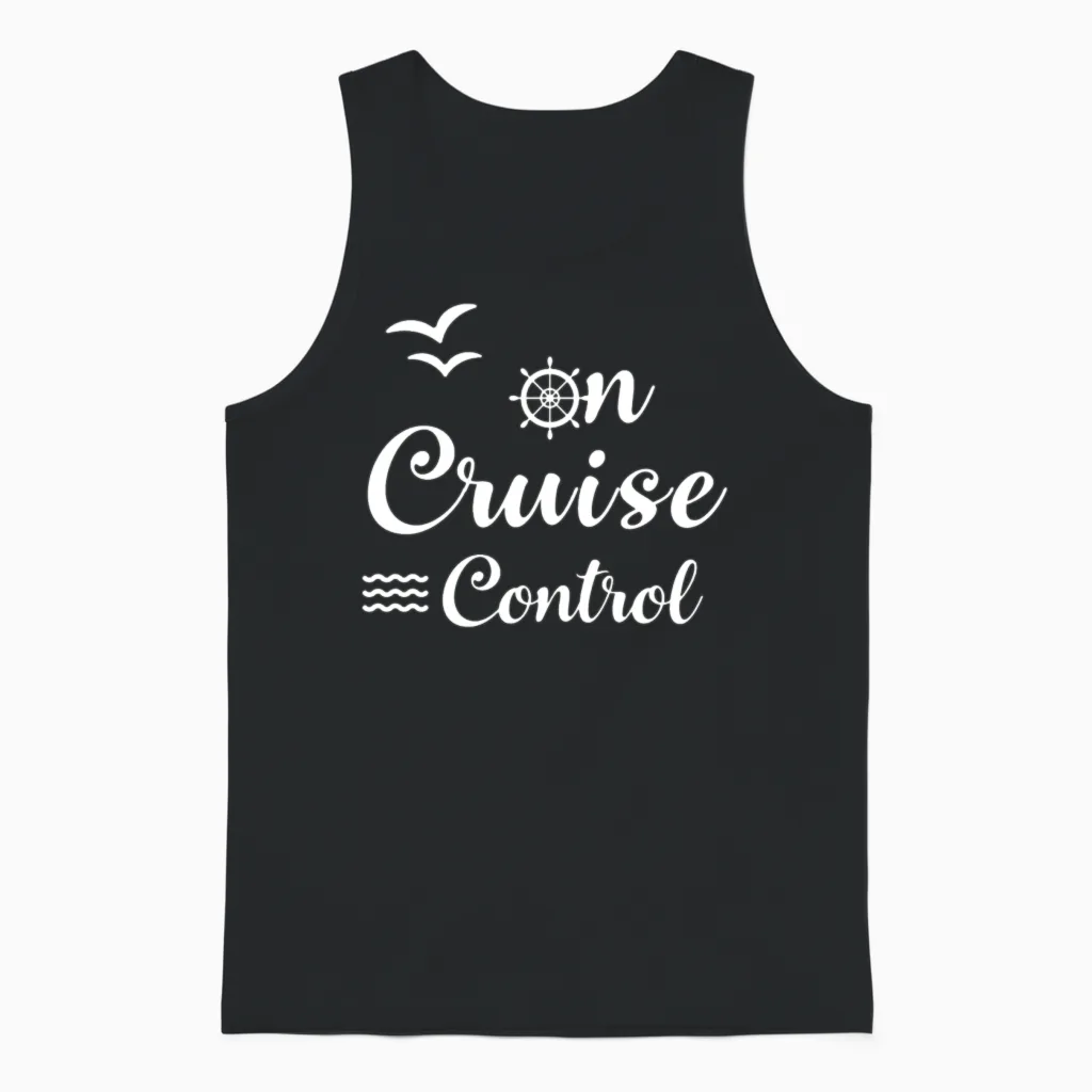 On Cruise Control - Summer & Beach Unisex Tank Top in Black