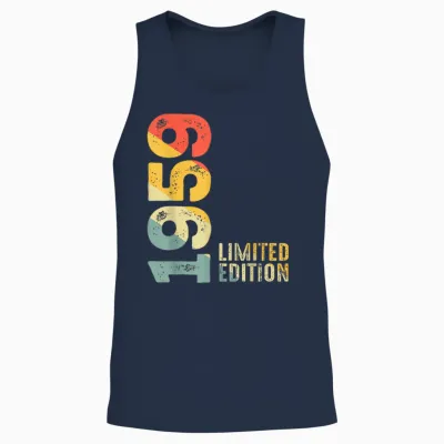 édition Limitée 1959 Born 1959 Anniversaire Unisex Tank Top - Navy