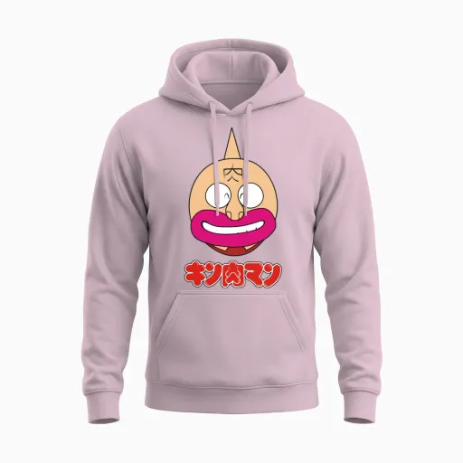 Kinnikuman Nisei Unisex Hoodie in Light Pink