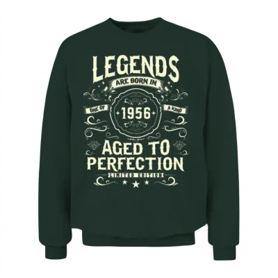 1956 Legends: Timeless Birthday Gift Unisex Sweatshirt - Forest