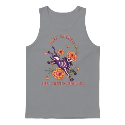 Life Is Better with Dogs - Dog Mom Unisex Tank Top - Sport Grey