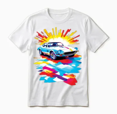 Retro Car Asthetic Design Unisex T-Shirt - White