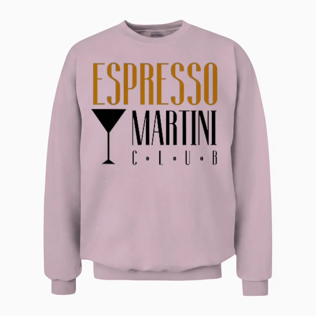 Espresso Martini Club | Kaffee Cocktail Cafe Coffee Bar Team Unisex Sweatshirt in Light Pink
