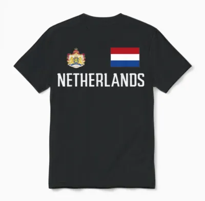 Netherlands Nederland Holland Dutch Men Women Unisex T-Shirt - Black