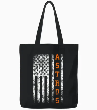 Vintage Astro Retro Style 70s 80s 90s First Name Tote Bags - Black