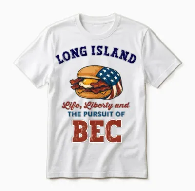 Patriotic Long Island Unisex T-Shirt - White