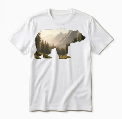 Bear 🐻 Unisex T-Shirt - White