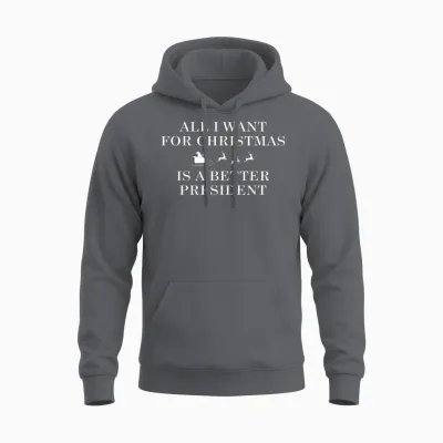Christmas President Unisex Hoodie - Charcoal