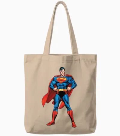 Superman Classic Pose Tote Bags - Natural