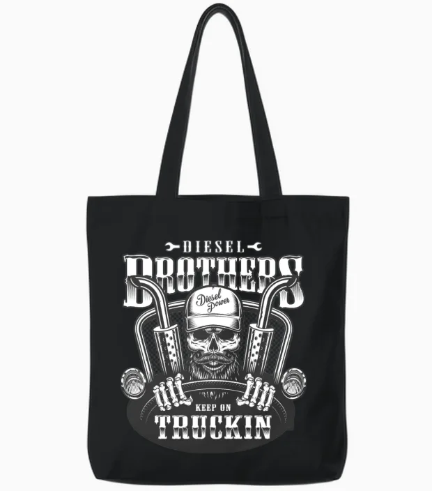 Diesel Brothers Tote Bags in Black
