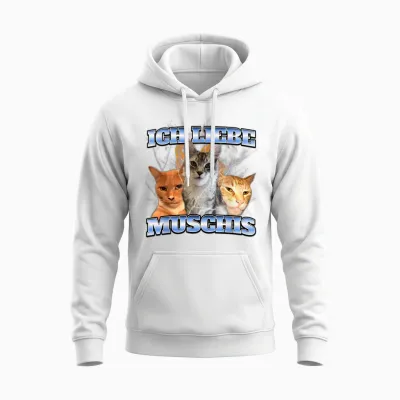 Ich Liebe Muschis Unisex Hoodie - White