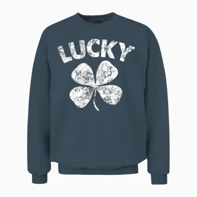 4 Leaf Lucky Unisex Sweatshirt - Dark Heather