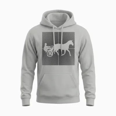 Trotting Horse Trotting Harness-Racing Horses Unisex Hoodie - Ash