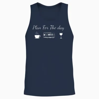 Plan for the Day Unisex Tank Top - Navy
