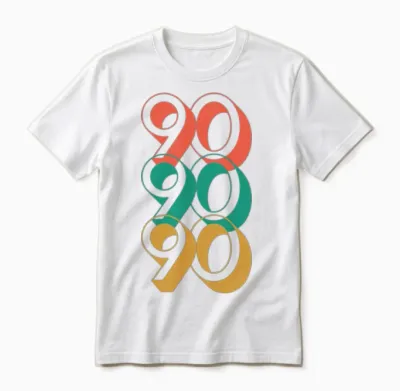 Retro 90s Unisex T-Shirt - White