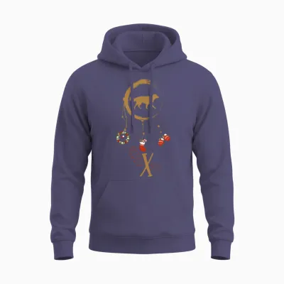 Dog Dreamcatcher Christmas Golden Retriever Unisex Hoodie - Heather Sport Dark Navy