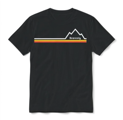 Heavenly Ski Resort Unisex T-Shirt - Black