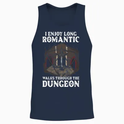 Funny Larp Unisex Tank Top - Navy