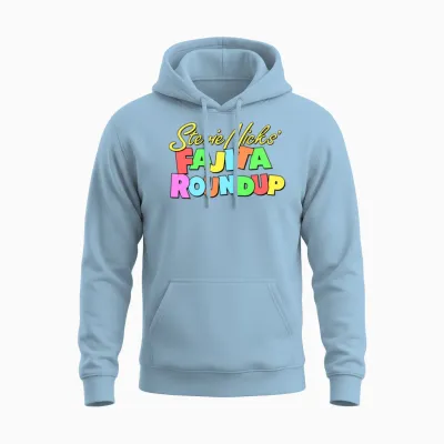 Stevie Nicks Fajita Roundup Logo Only Snl by Kelly Unisex Hoodie - Light Blue