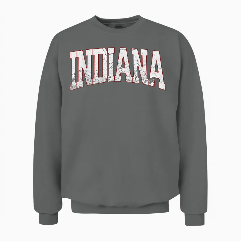 Indiana Vintage City Unisex Sweatshirt in Graphite Heather