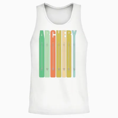 Archery Archery Retro Unisex Tank Top - White
