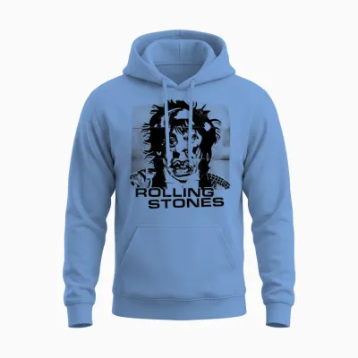 Couverture Officielle Rolling Stones Langues étrangères Unisex Hoodie - Carolina Blue