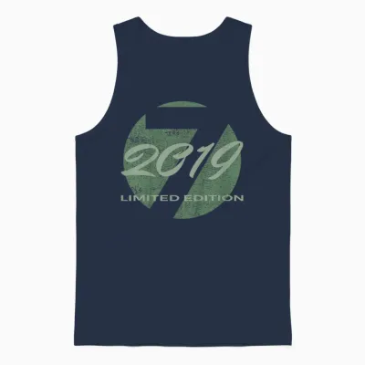 7. Geburtstag Mädchen Junge 7 Jahre 2019 Lustig Geschenk Unisex Tank Top - Navy