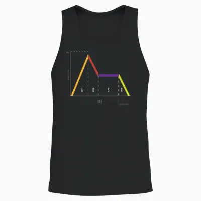 Synthesizer Synthi Retro Unisex Tank Top - Black
