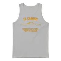 El Camino American Muscle Slogan Unisex Tank Top - Ash – 1