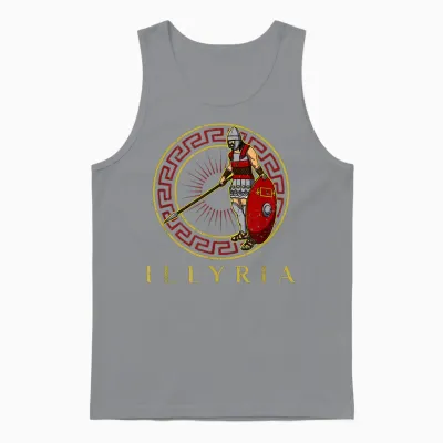 Balkan Souvenir Albanien National Krieger Albanisch Training Unisex Tank Top - Sport Grey