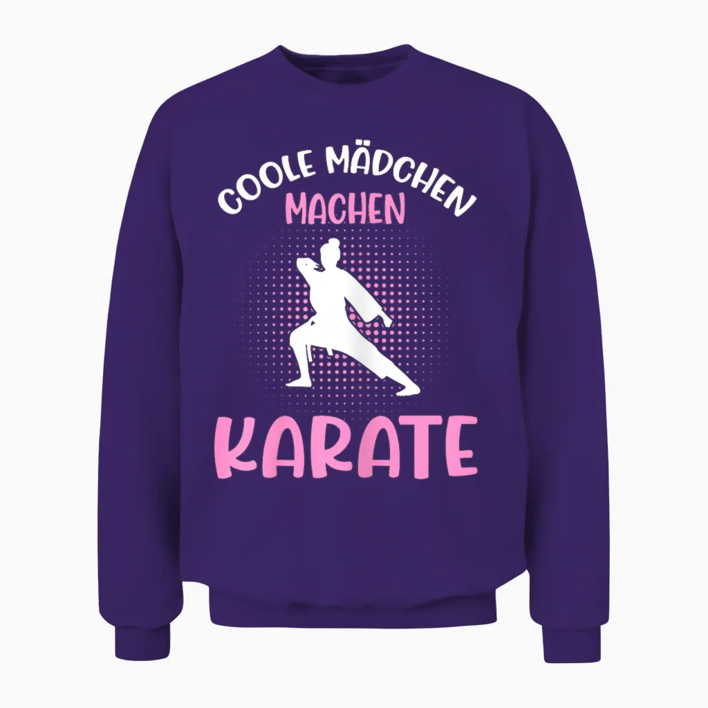 Karate Damen Kampfsport Queen Mädchen Karate Unisex Sweatshirt in Purple