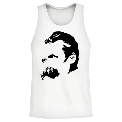 Nietzsche Unisex Tank Top - White